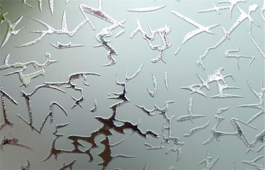 Acid Etching Patterned Frosted Tempered Glass For Decorative CE