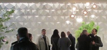 Предпосылка каменной стены заволакивания стены панелей стены экстерьера 3D PVC материальная водоустойчивая напольная