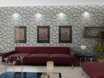 Фасонируйте искусству 3D стены обои живущей комнаты, самомоднейшую панель стены 3D для предпосылки софы